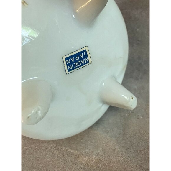 Porcelain Hurricane Oil Lamp & Shade  6” Japanese Japan Clown Theme - Picture 8 of 11